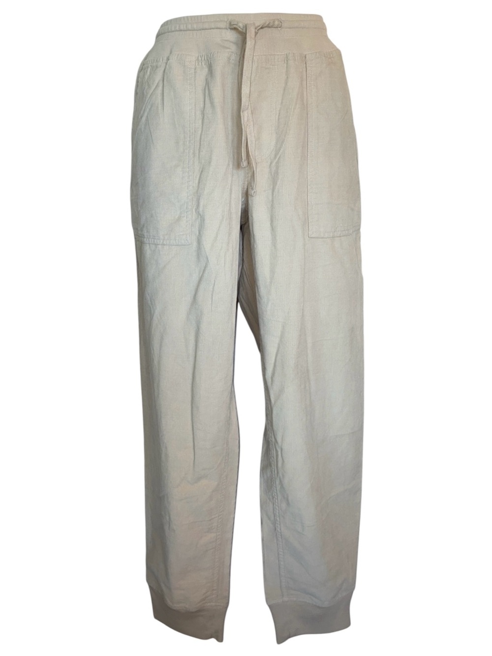 Haven Well Within Casual Pants Women's S, Beige Drawstring, cuffs. Jogger. NWT